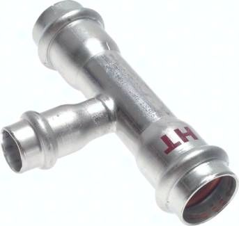 Pressfitting, T-Stück, 54 x 35mm innen, 1.4404