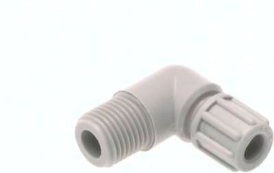 Winkel-Verschraubung G 3/8"-12 x 10mm, PVDF Prinzip 1