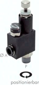 Druckregler M 5-4mm, mit Manometer, IQS-Standard
