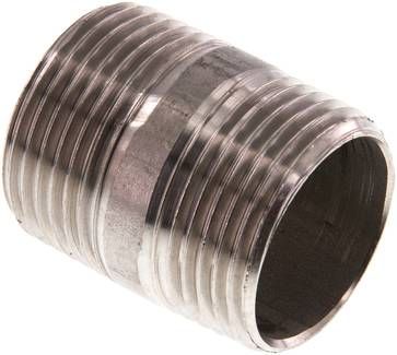 Rohrdoppelnippel R 1"-40mm, 20 bar 1.4571