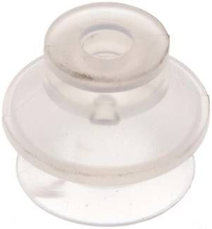 Balgsauger, 1,5-fach, P-Serie, 20x9mm, Silikon (transparent)