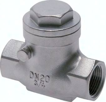 Edelstahl-Rückschlagklappe G 1/2", PN 16