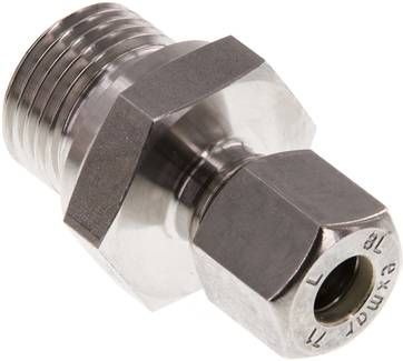 Gerade Schneidringverschr. 8 L-G 1/2", Klemmring 1.4571 (NC)