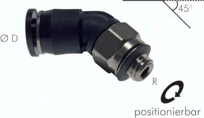 45°-Steckanschluss R 1/8"-4mm, IQS-Mini