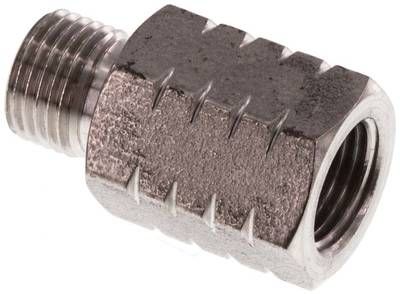 Reduziernippel G 1/8"(AG)-NPT 1/8"(IG), 40 bar 1.4571