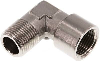 90°-Einschraubwinkel G 3/8"(IG)-R 3/8"(AG), 16 bar Messing vernickelt