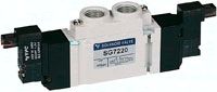 5/2-Wege Magnetventil, G 1/4" (G 1/8"), Impulsventil, 24 V=