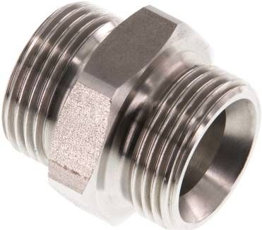 Doppelnippel G 3/4"-G 3/4", 40 bar 1.4571