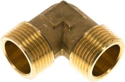 90°-Winkel R 1" (AG), 16 bar Messing