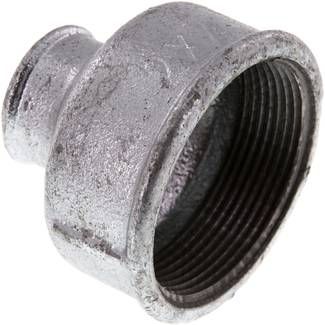 Rundmuffe Rp 2"-Rp 3/4", 25 bar Temperguss verzinkt