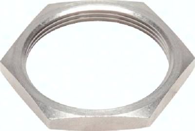 Befestigungsmutter, Messing vernickelt
