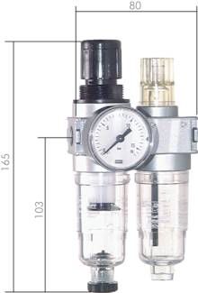 MULTIFIX Wartungseinheit (0), 2-tlg., G 1/8", 0,2 - 6 bar