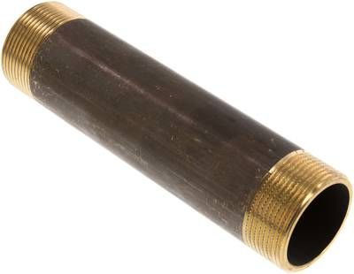 Rohrdoppelnippel G 1 1/2"-180mm, 16 bar Messing