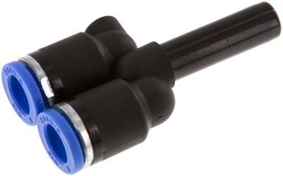 Y-Steckanschluss 8mm Stecknippel, 8mm Schlauch