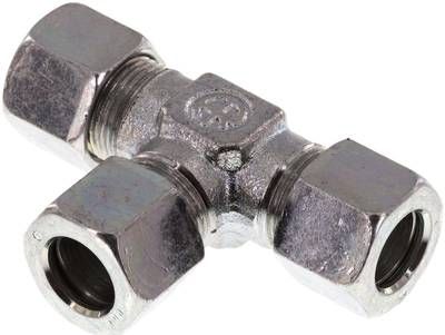 T-Schneidringverschraubung 10 LL, Stahl verzinkt