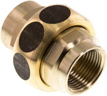 Verschraubung kon. dichtend Rp 3/4" (IG),16 bar Messing