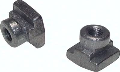 Tragschienenmutter schwere Baureihe, M 12, Stahl verzinkt