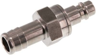 Kupplungsstecker (NW7,2) 13mm Schlauch, Edelstahl