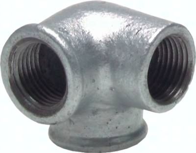 Winkelverteiler 3 x Rp 1 1/4" (IG), Temperguss verzinkt