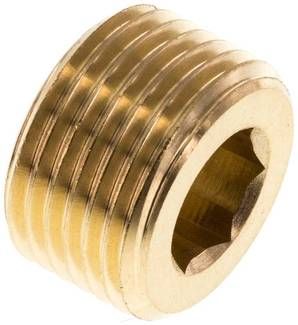 Verschlussstopfen Innenskt. G 3/8", 16 bar Messing