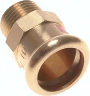 Pressfitting, Übergangsnippel 18mm innen / R 3/4" AG