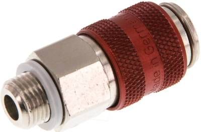 Kupplungsdose (NW5) G 1/8"(AG), Messing vernickelt