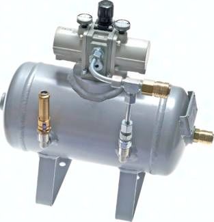 Druckübersetzer (2 : 1) bis 1.000 l/min mit 20 l -Behälter