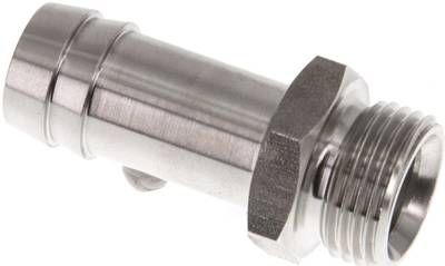 Gewindetülle G 3/8"-13mm, 40 bar 1.4571