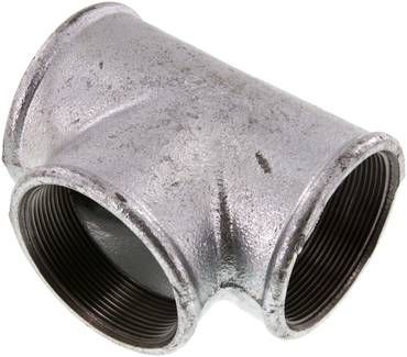 T-Stück Rp 2 1/2" (IG), 25 bar Temperguss verzinkt