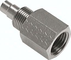Aufschraub-Gewindestück G 1/8"-6 x 4mm, 1.4571 ohne Mutter