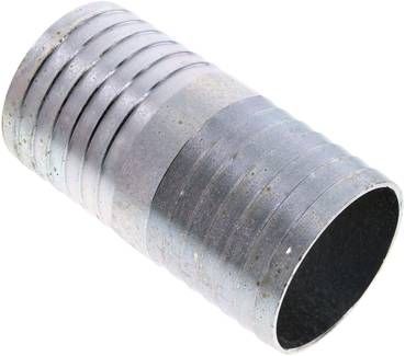 Schlauchverbindungsrohr 75mm-75mm, Stahl verzinkt
