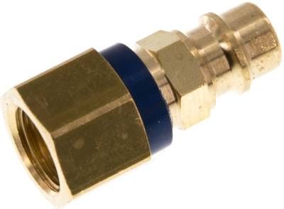 Kupplungsstecker (NW7,2) G 1/4"(IG), blau, Sechseck SW12
