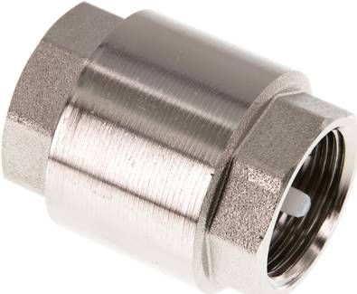 Rückschlagventil (leicht), G 1", PN 12, Messing vernickelt
