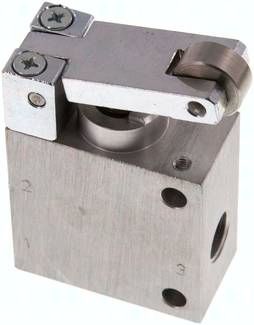 3/2-Wege Ventil mit Rolle, G 1/4", beliebig (NC/NO)
