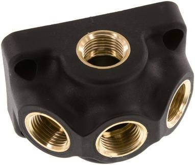Wanddose (Luftweiche) G 1/2"-G 1/2", Durchgangsverteilerdose