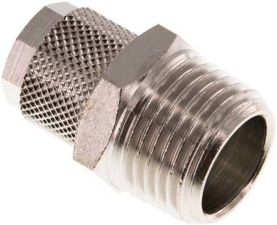 Gerade Verschraubung R 1/2"-12 x 10mm, Messing vernickelt