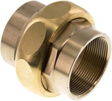 Verschraubung kon. dichtend Rp 2" (IG),16 bar Messing