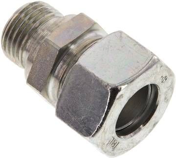 Gerade Schneidringverschr. 18 L-G 1/2", Stahl verzinkt