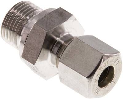 Gerade Schneidringverschr. 8 L-G 3/8", Klemmring 1.4571 (NC)