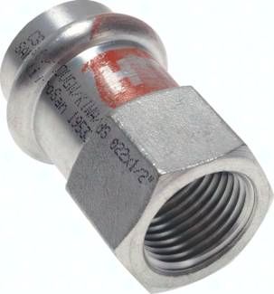 Pressfitting, Übergangsmuffe 18mm innen / Rp 3/4" IG