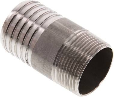 Gewindetülle ohne Bund R 1 1/4"-40mm, 1.4571