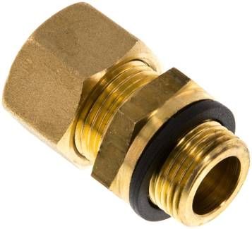 Gerade Klemmringverschraubung G 3/8"-12mm, Messing