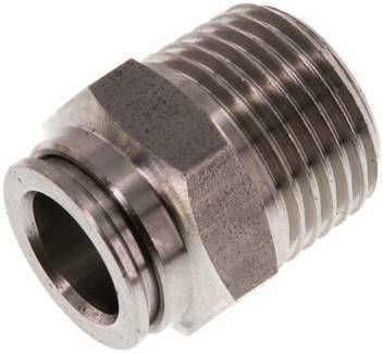 Gerader Steckanschluss R 1/2"-12mm, IQS-Edelstahl