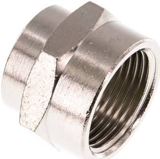 Muffe G 3/4"-G 1/2", 16 bar Messing vernickelt