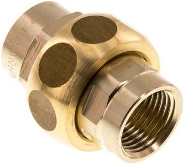 Verschraubung kon. dichtend Rp 1/2" (IG),16 bar Messing