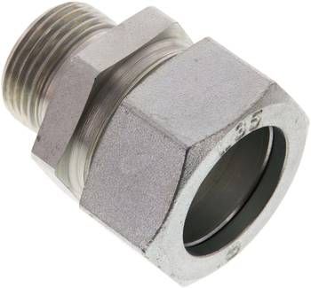 Gerade Schneidringverschr. 35 L-G 1", Stahl verzinkt