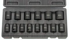 Kraftstecknussset, 13-tlg. Satz in KU-Kassette, 3/8" (9,5 mm)