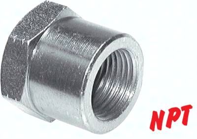 Verschlusskappe NPT 1/8", Stahl verzinkt