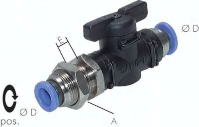 Schott-Absperrhahn 8mm, IQS-Standard