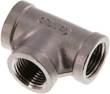 T-Stück Rp 1/2" (IG), 16 bar 1.4408